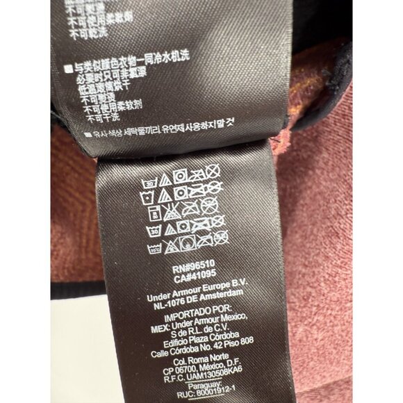 Under Armour 1/2 Zip Performance Fleece Pullover Sweater Mens Maroon/Black M - Picture 10 of 13